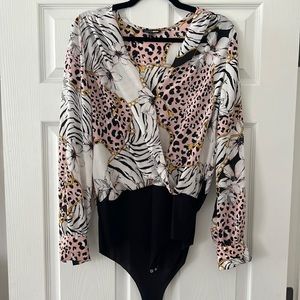 Fashion Nova Patterned Bodysuit
